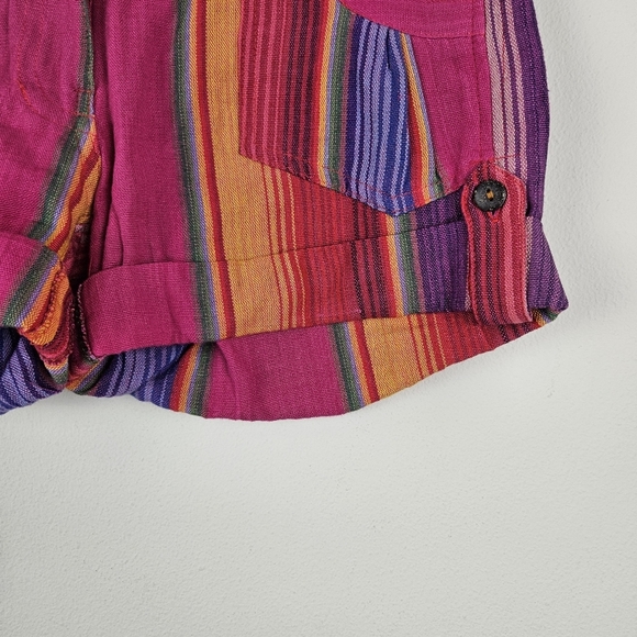 ARTESANIA Multicolir Cotton Light Shorts Size Small Summer - Picture 2 of 6